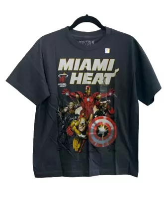 Fifth Sun Youth Miami Heat Avengers Heat Up Short Sleeve T-Shirt Black • $9.99