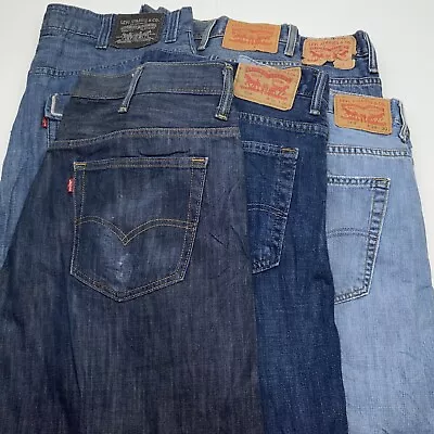 Lot Of 6 Levi's 569 Loose Straight Blue Jeans Men's Size 38x30 • $71.99