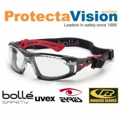 NEW Bolle Safety Rush Plus Seal Safety Glasses Anti-Fog Clear Lens • $27
