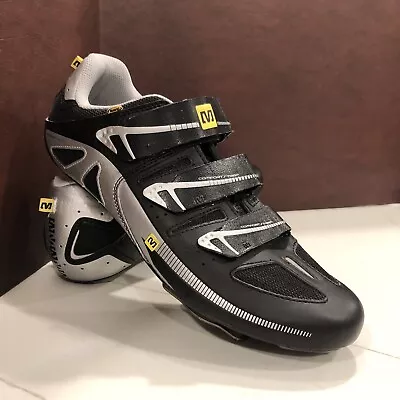 Mavic Cyclo Tour Touring/Spin Shoe Mens Sz 9.5 Black Gray Yellow Excellent Cond. • $65