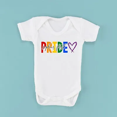 Personalised Baby Vest First Pride Baby Vest | 1st Pride Outfit | Rainbow Gift • £10.99