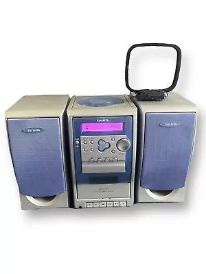 £44 • Buy Aiwa Compact Disc Stereo System LCX-257 CD Player Radio Cassette Tape Player