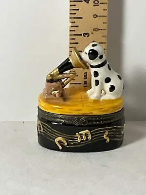 Trinket Box RCA Style Dog With Megaphone • $22