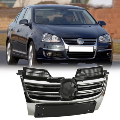 $89 • Buy Fit 2005-2010 VW Volkswagen Jetta MK5 Sedan Front Upper Chrome Grille Grill