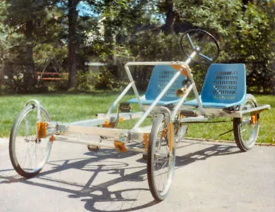  Quadricycle Rickshaw Pedicab 4 Wheel Bike Pedal Car Quad Cycle Plans CD  • $9.97