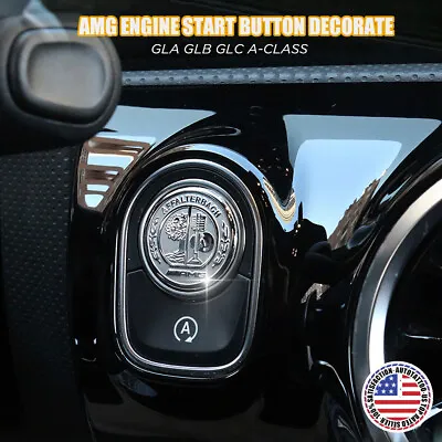 GLA GLB CLA A AMG Laurel Edition Engine Start Stop Keyless Button Decorate Cover • $14.99