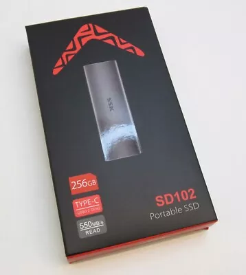 SSK 256GB Portable External SSD External USB-C Solid State Drive • £29.95