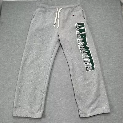 Vintage Champion Sweatpants Mens XL Gray Dartmouth College Big Green Lounge Ivy • $26.94