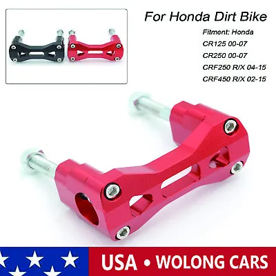 1 1/8  MX Enduro Billet HandleBar Fat Bar Riser Mount Clamp For Honda Dirt Bike • $58.60