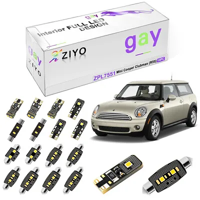 14pcs White LED Full Interior Light Kit For MINI Cooper Clubman R55 2007-2010 • $21