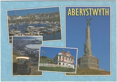 Aberystwyth Multi View Colour Postcard Unposted • £2.80