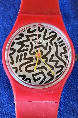 Uncommon!  Women’s Kid’s Swatch Swiss Quartz Wristwatch Early Vintage!! • $22.95