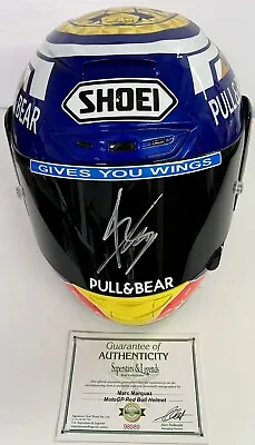 MARC MARQUEZ Signed Helmet MotoGP World Champion Full Size 1:1 Scale COA • $1597.05