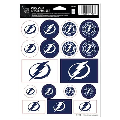 Tampa Bay Lightning NHL Vinyl Die-Cut Sticker Set / Decal Sheet *Free Shipping • $5.67