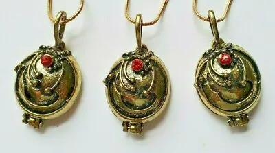 3 Meirenpeixi Nhijia Vampire Diaries Locket Necklaces. Bronze & Copper Tones • $10