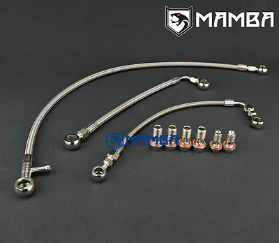 Turbo Oil & Water Line For SAAB 9-3 9-5 Garrett GT1752 B205 B235E (No More Leak) • $69.90