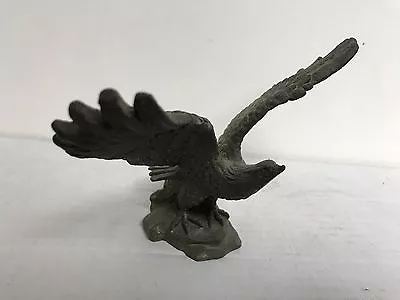 Vintage American Bald Eagle 5 Inch Metal Statue Figurine ** Estate Sale Find ** • $25