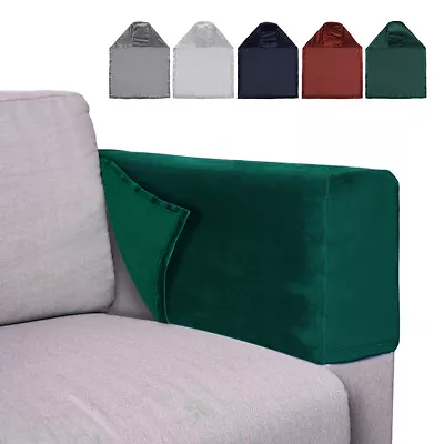 Universal Chair Arm Protector Cover Sofa Couch Stretch Armchair Covers Armrest • £5.22