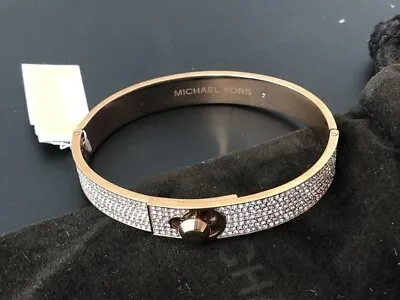 New Michael Kors Crystal Pave Bangle Mkj4910791 Bracelet • $89