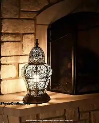 $92.99 • Buy Vintage Design Handmade Moroccan Turkish Metal Lamp Exclusive Night Light Lamp