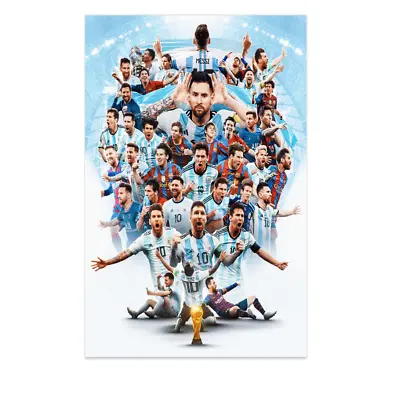 $15.99 • Buy Messi Argentina World Cup Champions Qatar 2022  Poster 11x17 NEW