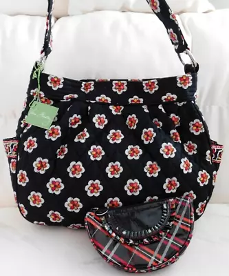 Vera Bradley Reversible Tote - Handbag - Purse - Pirouette Black & Zip Case  NWT • $54.95