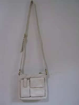 Wilson Leather Cross Body White Multi Pocket Handbag 9  X 8  Style 35675-08 • $34.90