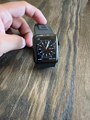 Apple Watch Series 2 42mm Stainless Steel Black Smart Watch - (MP4A2LL/A) • $120