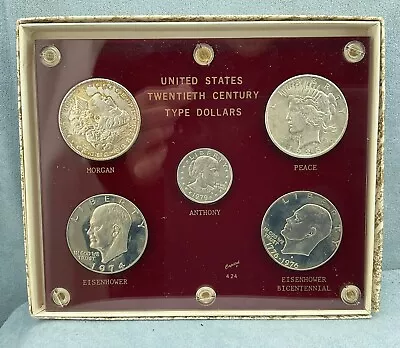 20th Century TYPE Dollar Set 1900-O Morgan 1925 Peace + PF Ikes & 1979 SBA • $188.88