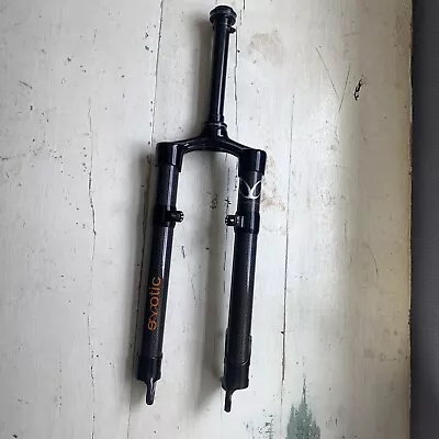 $200 • Buy EXotic Rigid Straight Carbon MTB Fork 1” X 7 1/2” Steerer Tube Disc Or V Brake