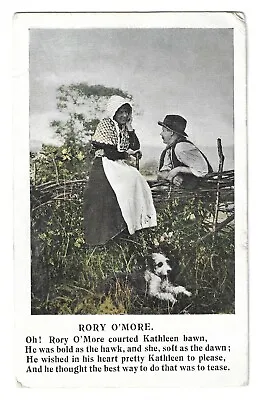 ROMANCE - RORY O'MORE 1905 National Series  Song Card Postcard WHITEPARISH Pmk • £2.50