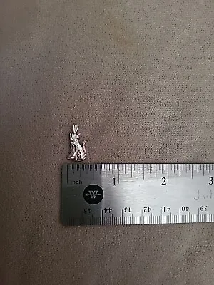 Vintage Sterling Silver Cat Charm For A Bracelet • $15