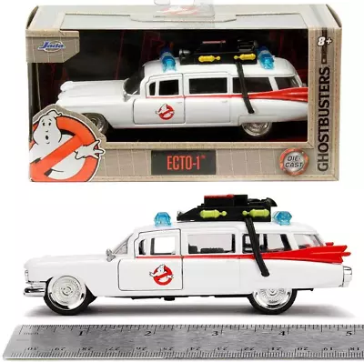 Jada Toys Ghostbusters - Ecto-1 1959 1:32 Scale Diecast Model Cars White • $29.08