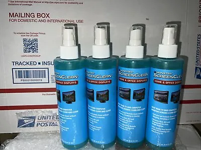 Lot Of 4  NEW Monster ScreenClean Alkyl  Free Liquid Gel Cleaner 237 ML(8oz Ea) • $30