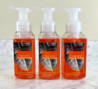 Bath & Body Works Maui Mango Mai Tai Gentle Foaming Hand Soap X3 • $31.27