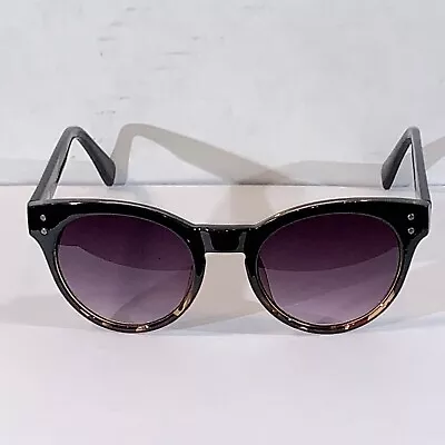 J Crew Black/Tortoise Frame Round Purple Lens Womens Sunglasses • $22.99