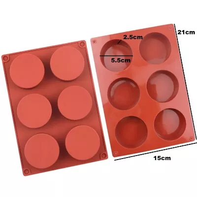 Large Cake Moulds Silicone Chocolate Wax Melt Soap Jelly Ice Mould Baking UK • £3.95