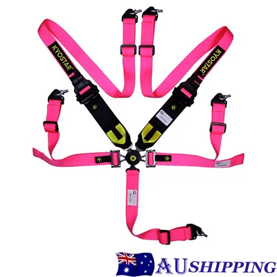 KYOSTAR SFI 5Point Camlock Quick Release Racing Seat Belt Harness Universal Pink • $135.86