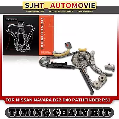 Timing Chain Kits For Nissan Pathfinder R51 Navara D22 D40 2.5L 2002-2019 Diesel • $161.99