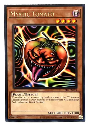 Yu-Gi-Oh! TCG - Mystic Tomato - Rare Mint Condition • $3.69