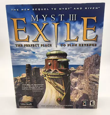 Factory Sealed Vintage Myst 3 III Exile Big Box PC Windows & Macintosh NIB • $17.99