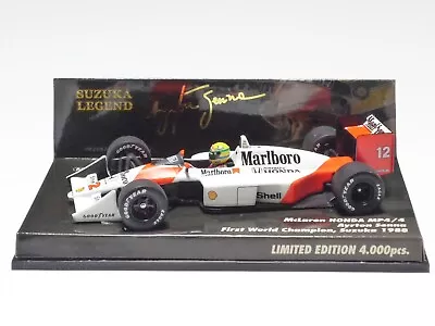 MINICHAMPS1:43 McLAREN MP4/4 A. SENNA World Champion 1988 SUZUKA LEGEND Marlboro • $62.22