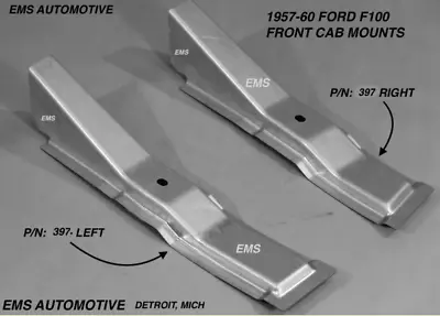 Ford F100 Pickup Truck 1957 - 1960 Floor Brace / Cab Mount Set EMS#397 • $187