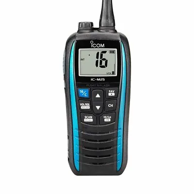 ICOM IC-M25 EURO - Handheld Marine VHF Radio - UK Version - Blue • £179