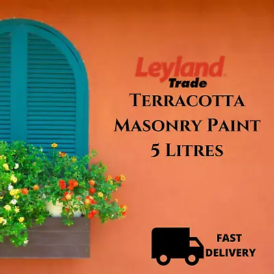 SALE Leyland Terracotta Smooth Masonry Paint Truguard Outdoor Exterior 5 Litres • £29.99