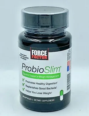 $12 • Buy Force Factor ProbioSlim Probiotic Supplement Weight Loss Pills 30 Capsules 03/23