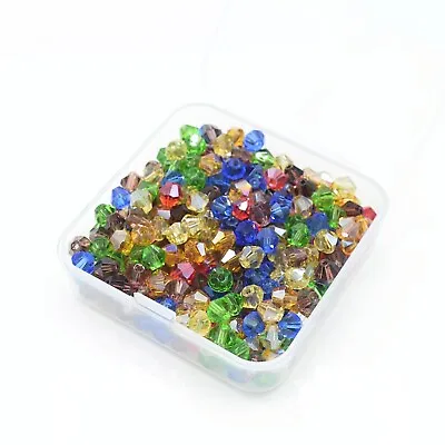 Faceted Bicone Crystal Glass Beads 4mm6mm8mm - Pick Colour • £4.30