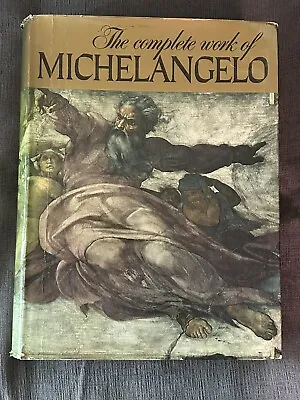 The Complete Work Of Michelangelo By Reynal & Company Huge Coffee Table Book • $55