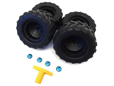 ​Rovan XLT Monster Truck Tires W/ Wheels (4) (Blue) • $151.79