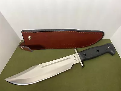 BlackJack Vintage Seki-Japan Made Anaconda II Bowie Knife AUS-8 Blade W/ Sheath • $207.50